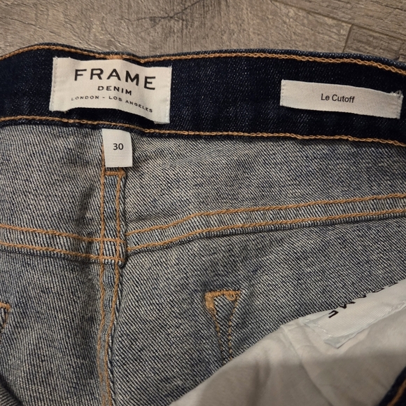 Frame Denim Dark Blue Jean Shorts - Picture 8 of 8